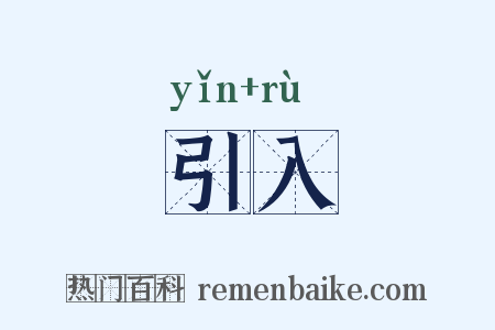 引入是什么意思的图片